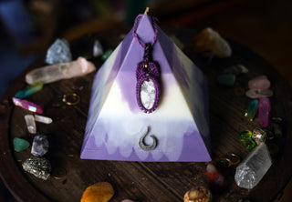 Lilac Lilly with Necklace