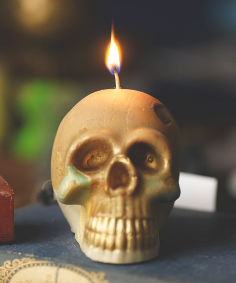 Mystery Skull Crystal Candle