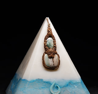 Larimar Pendant Candle - Clouds