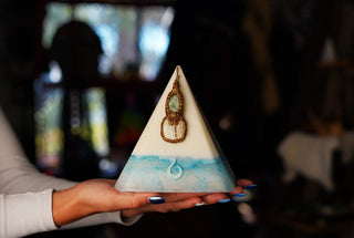 Larimar Pendant Candle - Clouds