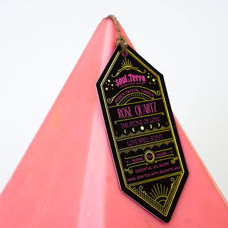 Rose Quartz ꕥ SELF LOVE <br><small>Gemstone Candle</small>