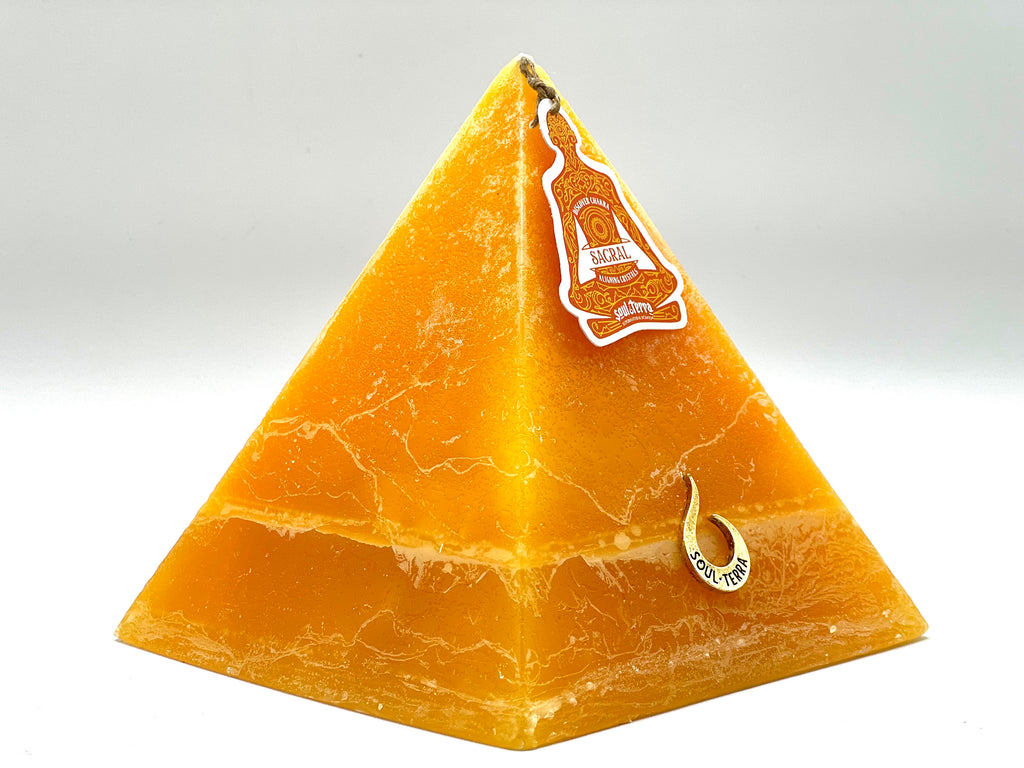 Sacral Chakra Svadhishthana Crystal Candles by SoulTerra