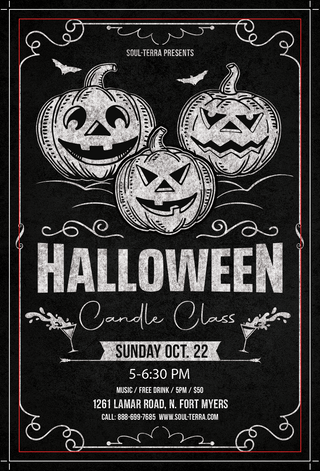 Halloween Candle Crafting