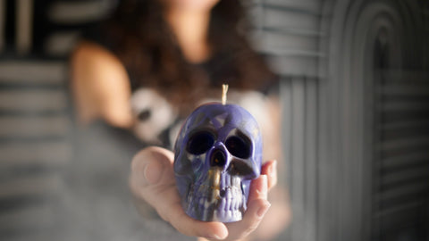 Amethyst + Lavender Skull