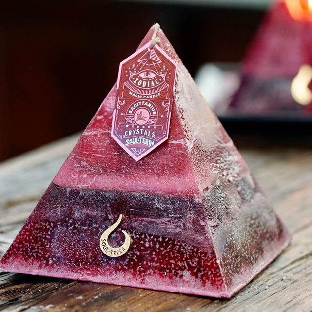 Sagittarius Crystal Candle Discover Sagittarius Crystals Inside