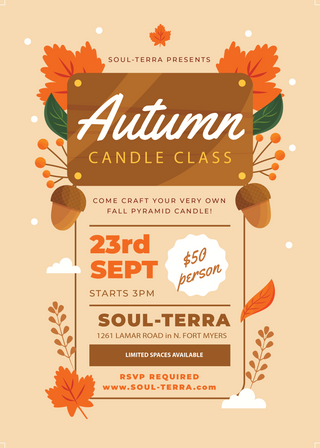 Autumn Candle Class