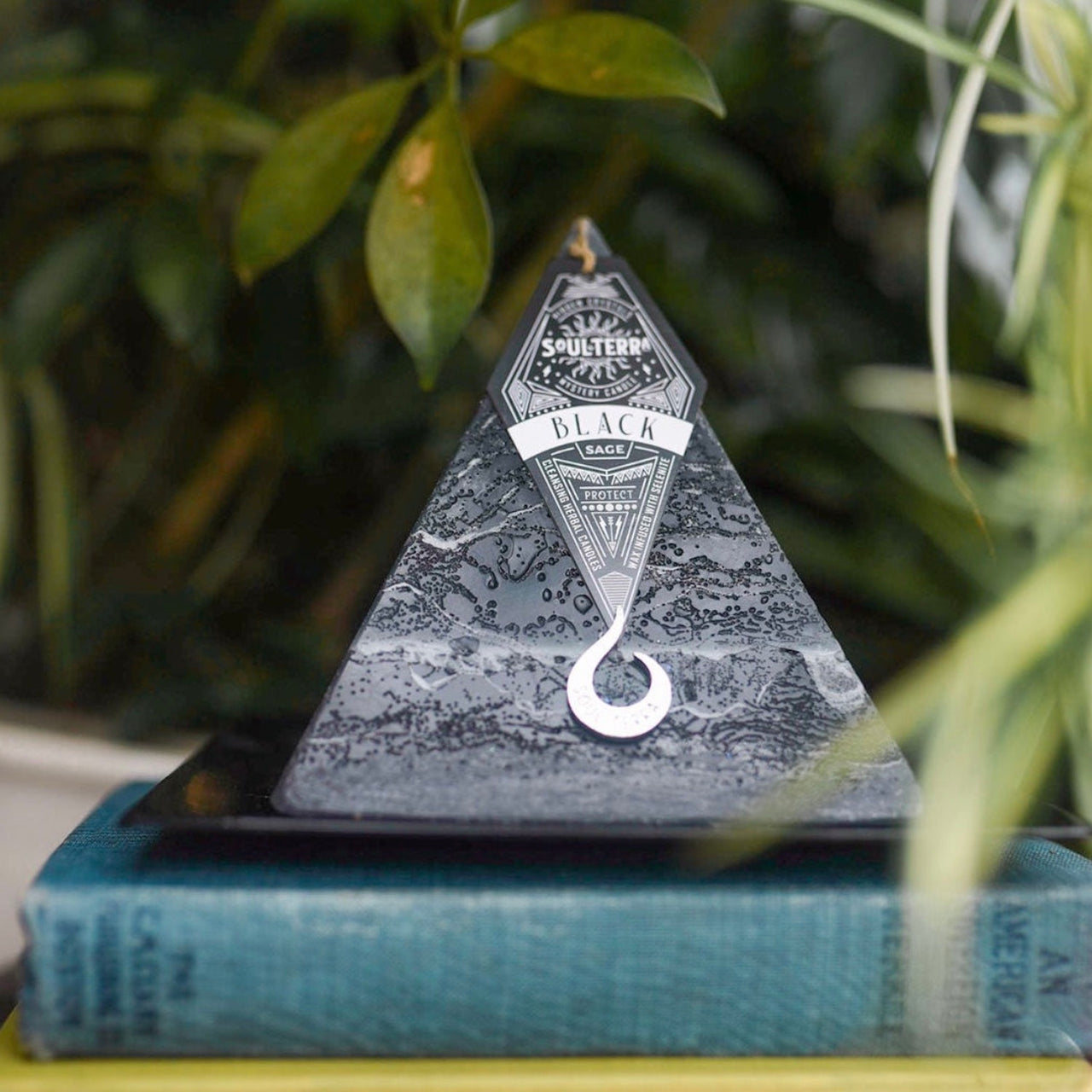 Black Sage Crystal Candle SOUL/\TERRA