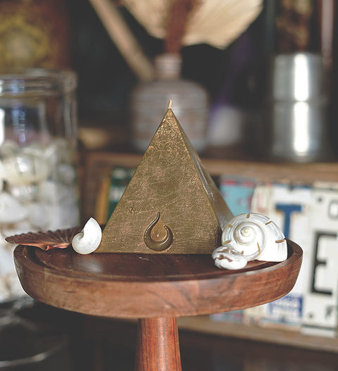 Beach Gypsy Mini Pyramid Candle