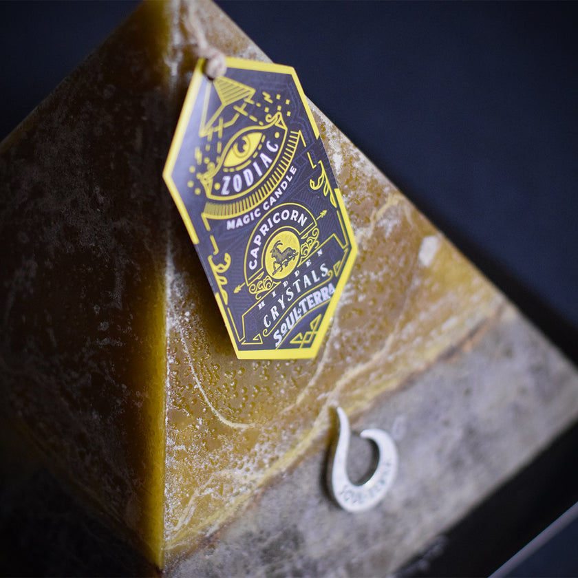 Capricorn Crystal Candle Discover Capricorn Crystals Inside! SOUL