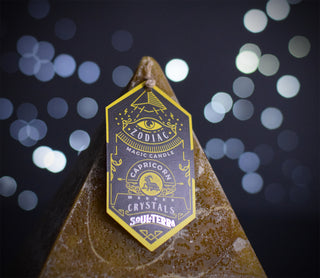 CAPRICORN CRYSTAL CANDLE