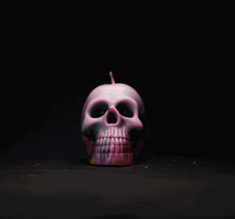 Mystery Skull Crystal Candle