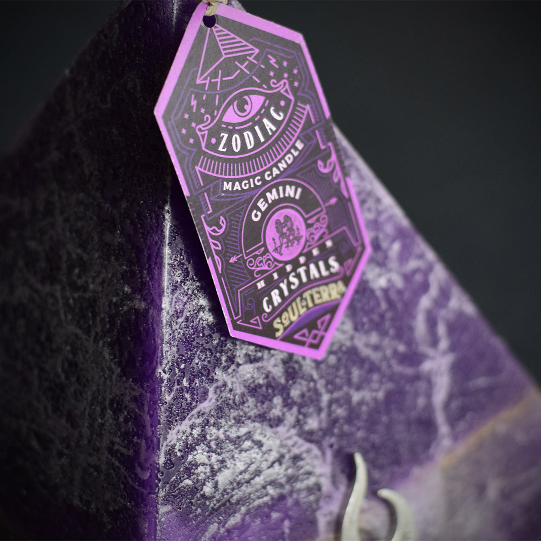 Gemini Crystal Candle Discover Gemini Crystals Inside! SOUL/\TERRA