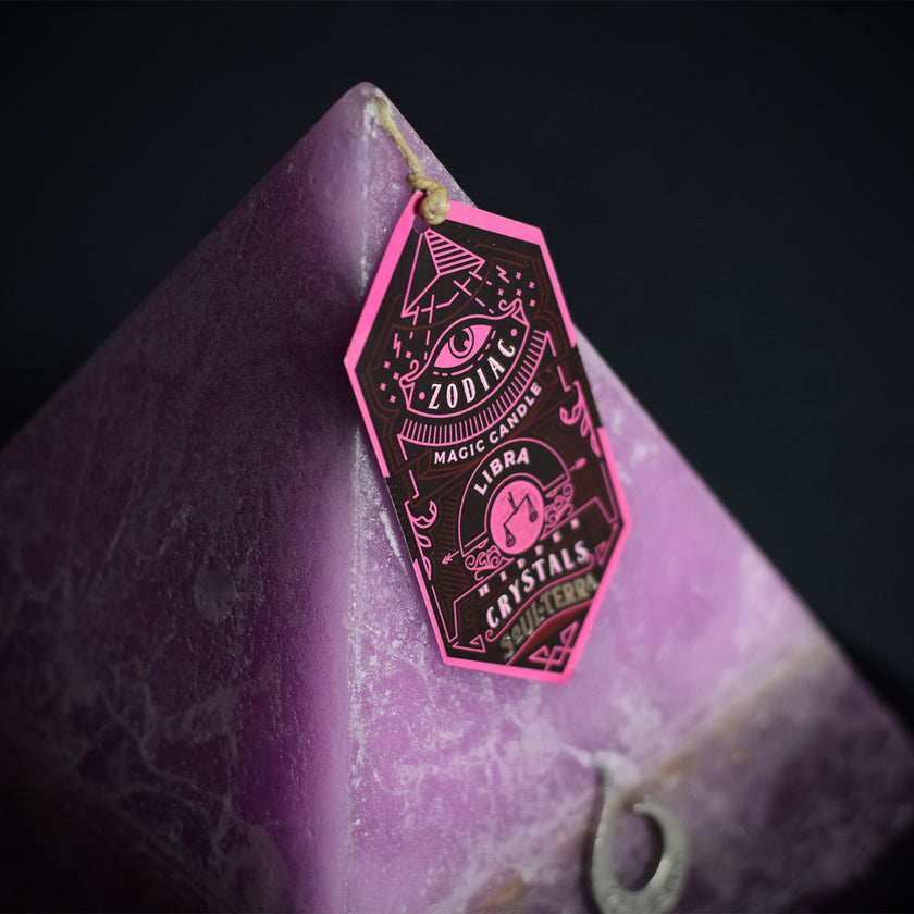 Libra Crystal Candle Discover Libra Crystals Inside! SOUL/\TERRA