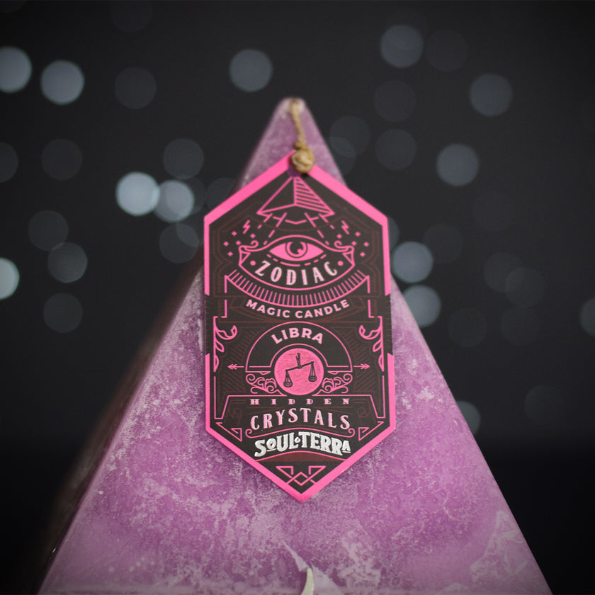 Libra Crystal Candle Discover Libra Crystals Inside! SOUL/\TERRA