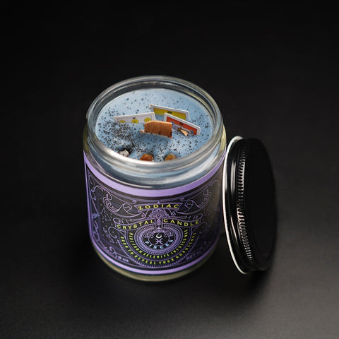 Pisces Tarot Candle - Wood Wick Jar Candle