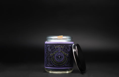 Pisces Tarot Candle - Wood Wick Jar Candle