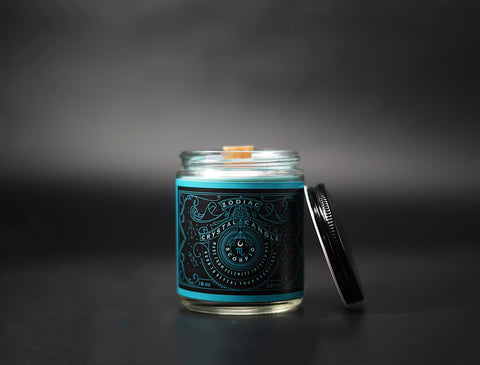 Cancer Tarot Candle - Wood Wick Jar Candle