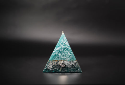 Mini Scorpio Zodiac Pyramid Candle - Discover Mini Crystals Inside