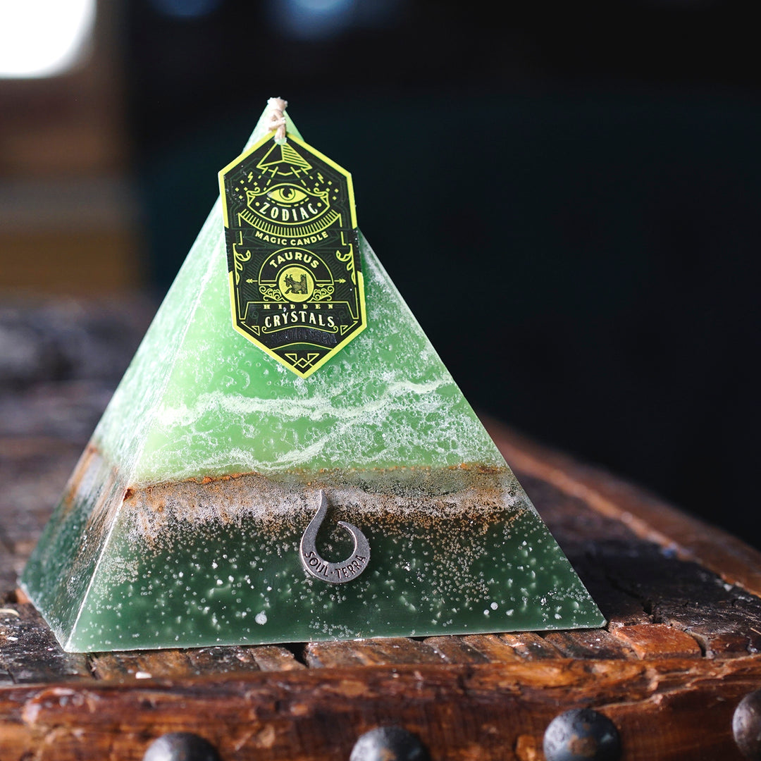 Taurus Crystal Candle Discover Taurus Crystals Inside! SOUL/\TERRA
