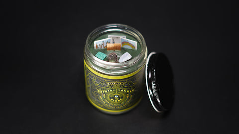 Virgo Tarot Candle - Wood Wick Jar Candle