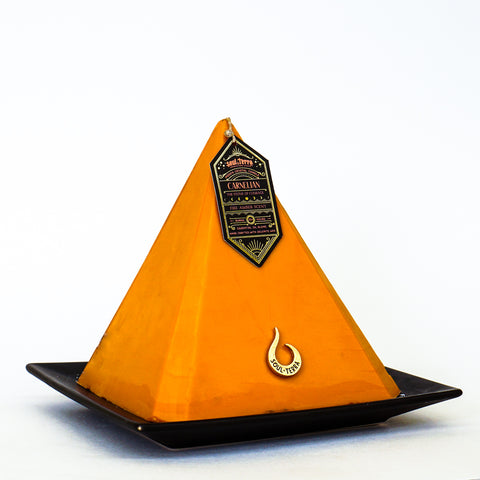 Carnelian Crystal Candle