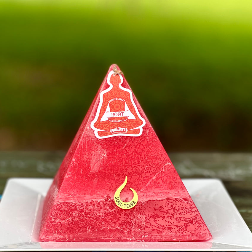 Chakra Candle Collection Crystal Candles by SoulTerra