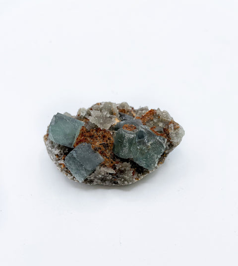 GREEN FLUORITE CLUSTER THE GROUNDING STONE