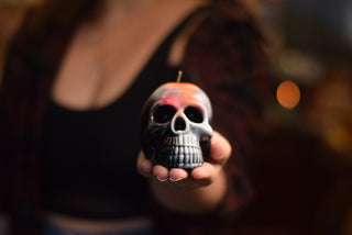 Skull Crystal Candle